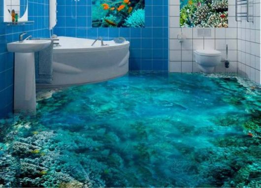 Awesome Bathroom 3D Floor Designs