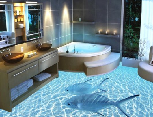 Awesome Bathroom 3D Floor Designs