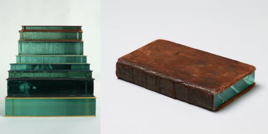 Unexpected Layers Of Glass Added To Stones And Books