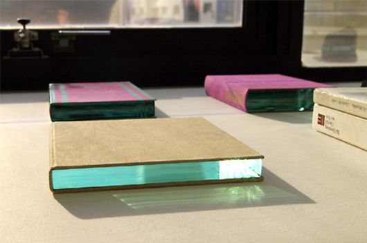 Unexpected Layers Of Glass Added To Stones And Books