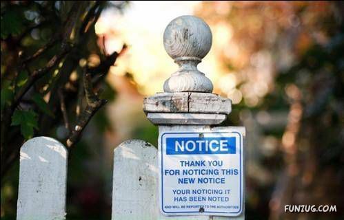 Funny Notices To Bring A Smile On Your Face