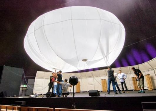 The Worlds First Inflatable Concert Hall