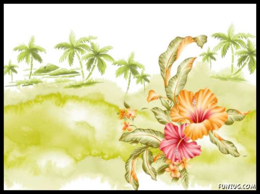 Click to Enlarge - Abstract Flowers Artistic Wallpapers