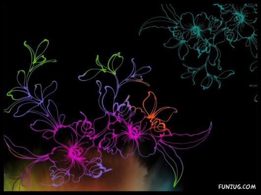 Click to Enlarge - Abstract Flowers Artistic Wallpapers
