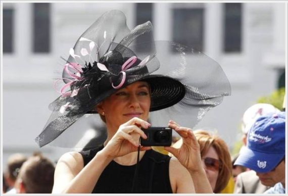 Crazy Women Hats At The Kentucky Derby Festival