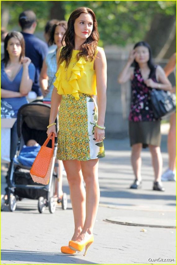 Smiling Leighton Meester At NYC