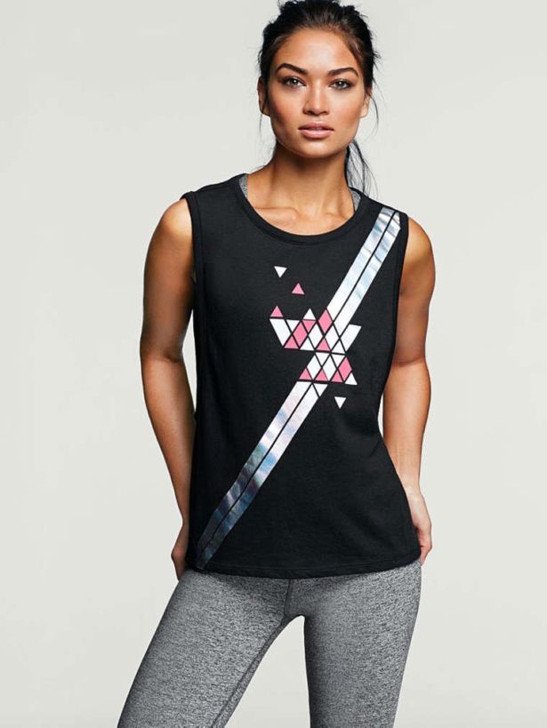 Shanina Shaik For Victoria's Secret VSX Shoot