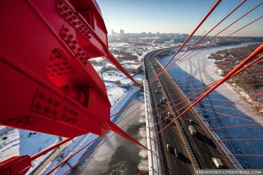 Amazing Zhivopisny Bridge On Moskva River, Russia